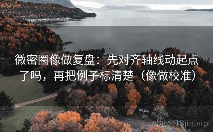 微密圈像做复盘:先对齐轴线动起点了吗,再把例子标清楚(像做校准)