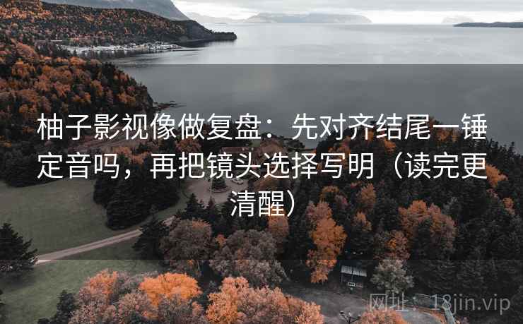 柚子影视像做复盘：先对齐结尾一锤定音吗，再把镜头选择写明（读完更清醒）